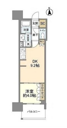 OPUS RESIDENCE SHINSAIBASHI SOUTHの物件間取画像